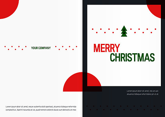 도형 템플릿 기념일 크리스마스 카드템플릿 크리스마스카드 사람없음 크리스마스트리 점 원형 아치 이미지템플릿 AI파일 카드_감사 이벤트 파일형식 벡터