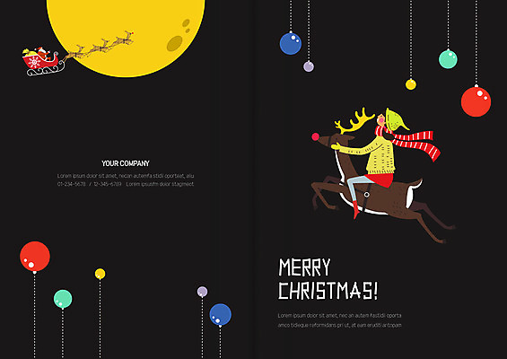 전신 템플릿 여자 기념일 남자 크리스마스 카드템플릿 크리스마스카드 상반신 성인 사람없음 두명 장식 루돌프 달 원형 이미지템플릿 AI파일 자연요소 도형 사슴 카드_감사 사람 이벤트 파일형식 벡터