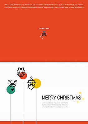 템플릿 기념일 크리스마스 카드템플릿 크리스마스카드 선물 사람없음 산타클로스 루돌프 원형 크리스마스리스 이미지템플릿 AI파일 도형 사슴 카드_감사 이벤트 화환 파일형식 벡터