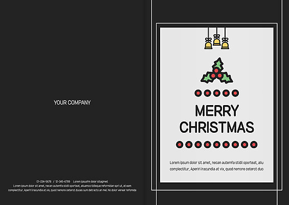 템플릿 기념일 크리스마스 카드템플릿 크리스마스카드 사람없음 종 원형 크리스마스로즈 이미지템플릿 AI파일 도형 식물 카드_감사 이벤트 파일형식 벡터