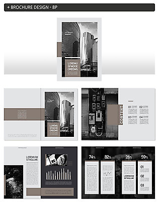 템플릿 ZIP 거리 흑백 팜플렛 사람없음 건물 일본 도시 인디자인 INDD 이미지템플릿 건축물 아시아 촬영기법 파일형식