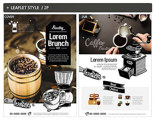 템플릿 손 ZIP 포스터 커피 리플렛 신체부위 우유 원두 전단템플릿 전단 브런치 그라인더 라떼 인디자인 INDD 이미지템플릿 음료 유제품 사람 식사 홍보물 커피용품 파일형식