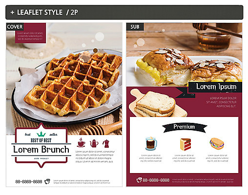 템플릿 ZIP 포스터 빵 리플렛 샌드위치 사람없음 케이크 전단템플릿 전단 꿀 와플 인디자인 INDD 이미지템플릿 음식 디저트 홍보물 파일형식