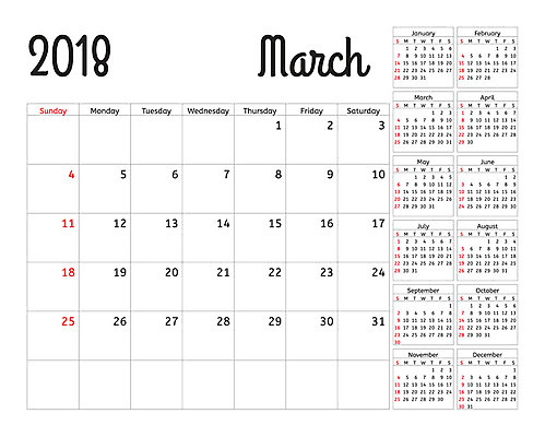 포토 JPG 해외이미지 템플릿 디자인 계절 선 벽 백그라운드 일러스트 회사 비즈니스 탁자 휴가 설계 문구용품 이벤트 사람없음 사무실 달력 시간 일주일 날짜 메시지 잡지 인쇄 12월 4월 6월 9월 11월 5월 연도 오브젝트 페이지 일요일 1월 8월 10월 7월 2월 월 2018년 월요일 해외202004 해외일러스트 가구 컨셉 간행물 요일 파일형식 이미지허브