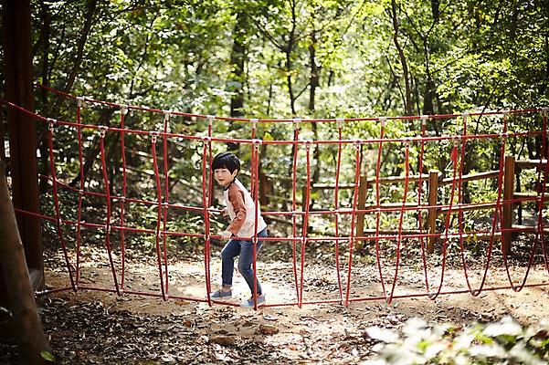 포토 JPG 주간 전신 공원 남자 어린이라이프 어린이 한명 야외 옆모습 걷기 한국인 놀이터 즐거움 흔들다리 소년한명만 국내포토 자연요소 1 라이프스타일 공공시설 감정 뷰포인트 모션 놀이 사람 동양인 다리_건축물 남자한명만 소년만 파일형식