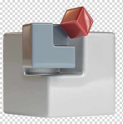 도형 편집 편집이미지 사람없음 한개 3D소스 3D 사각형 큐브 입체 디지털합성 PNG 편집소스 1 파일형식