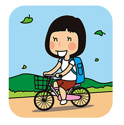 전신 여자 유럽 해외여행 여행 일러스트 나뭇잎 한명 성인 자전거 국내일러스트 AI파일 1 해외 나라 잎 사람 바이크 파일형식 벡터