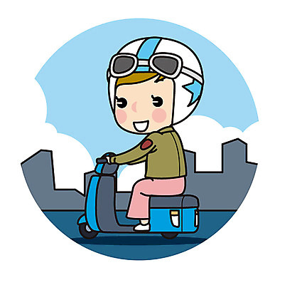 전신 여자 유럽 해외여행 여행 일러스트 한명 성인 건물 스쿠터 헬멧 국내일러스트 AI파일 1 해외 건축물 나라 사람 오토바이 보호장비 파일형식 벡터