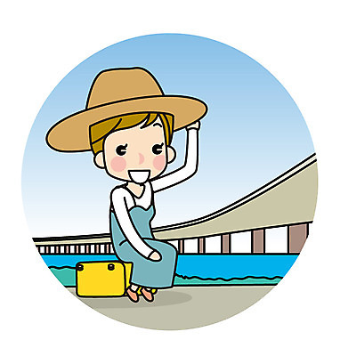 전신 여자 유럽 해외여행 여행 일러스트 한명 앉기 성인 여행가방 가교 국내일러스트 AI파일 1 해외 건축물 나라 가방 모션 사람 파일형식 벡터