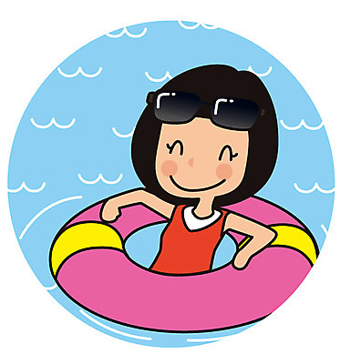 여자 수영복 유럽 해외여행 여행 일러스트 수영장 한명 상반신 성인 튜브 국내일러스트 AI파일 1 해외 옷 나라 사람 파일형식 벡터