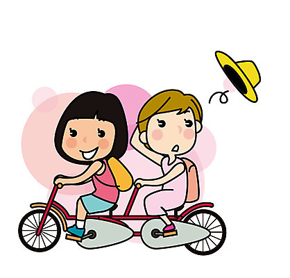 전신 모자 여자 유럽 해외여행 여행 일러스트 성인 두명 친구 자전거 2인용자전거 국내일러스트 AI파일 해외 잡화 나라 관계 사람 바이크 파일형식 벡터