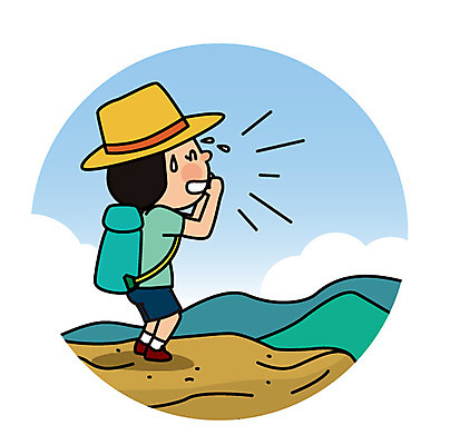 전신 여자 유럽 해외여행 여행 일러스트 산 한명 서기 성인 외침 정상 국내일러스트 AI파일 1 해외 나라 모션 사람 소리 파일형식 벡터