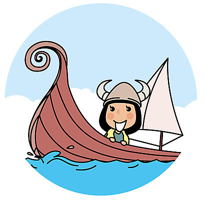 여자 유럽 바다 해외여행 여행 일러스트 북유럽 한명 상반신 성인 바이킹 선박 국내일러스트 AI파일 1 해외 나라 수상교통 사람 파일형식 벡터