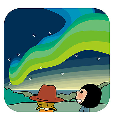 여자 유럽 해외여행 여행 일러스트 밤하늘 북유럽 상반신 성인 두명 친구 오로라 국내일러스트 AI파일 해외 나라 관계 자연현상 하늘 사람 야간 파일형식 벡터