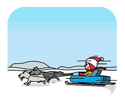 여자 유럽 해외여행 여행 일러스트 북유럽 한명 상반신 성인 눈 개 썰매 개썰매 국내일러스트 AI파일 자연요소 1 해외 나라 포유류 날씨 사람 파일형식 벡터