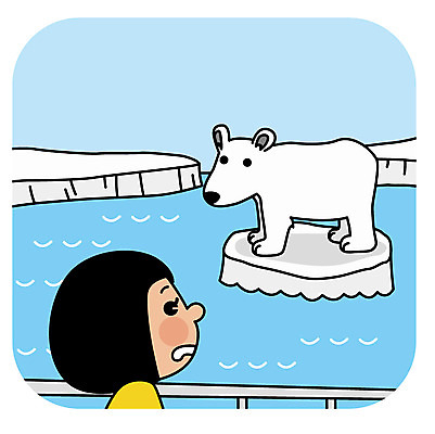 여자 유럽 해외여행 여행 일러스트 한명 상반신 성인 북극곰 빙하 빙산 국내일러스트 AI파일 1 해외 나라 곰 사람 파일형식 벡터