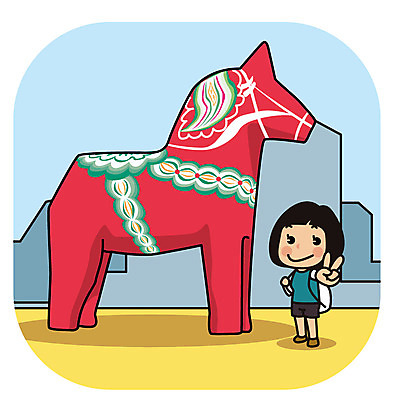 전신 전통 여자 유럽 해외여행 여행 포즈 일러스트 북유럽 한명 서기 성인 브이 말조각상 국내일러스트 AI파일 1 해외 나라 모션 사람 손짓 조각상 파일형식 벡터