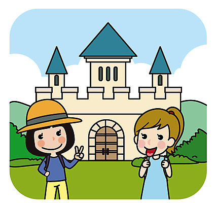 여자 유럽 해외여행 여행 포즈 일러스트 서기 상반신 성인 두명 친구 성 브이 국내일러스트 AI파일 해외 건축물 나라 관계 모션 사람 손짓 파일형식 벡터