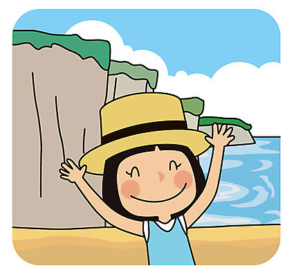 여자 유럽 바다 해외여행 여행 일러스트 한명 서기 풍경 상반신 성인 절벽 즐거움 국내일러스트 AI파일 1 해외 감정 나라 모션 사람 파일형식 벡터