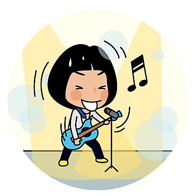 전신 여자 유럽 음악 해외여행 여행 연주 일러스트 노래 한명 서기 성인 콘서트 무대 기타 국내일러스트 AI파일 1 해외 나라 모션 현악기 문화예술 사람 공연 파일형식 벡터