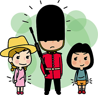 전신 여자 남자 유럽 해외여행 여행 일러스트 영국 서기 성인 세명 영국군인 국내일러스트 AI파일 해외 나라 모션 사람 군인 파일형식 벡터