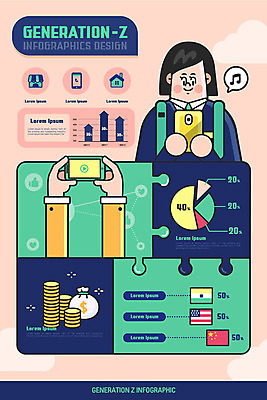 학생 손 여자 돈 일러스트 청소년 그래프 한명 상반신 신체부위 노트북 스마트폰 동전 인포그래픽 국기 Z세대 국내일러스트 AI파일 1 사람 전자제품 핸드폰 스마트기기 재산 세대 파일형식 벡터