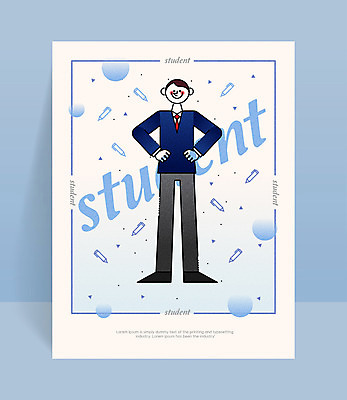 전신 도형 학생 남자 교복 허리손 일러스트 청소년 새출발 한명 서기 이벤트 연필 기쁨 원형 삼각형 신학기 콜라주 국내일러스트 AI파일 1 옷 감정 포즈 모션 학용품 새로움 사람 필기구 출발 파일형식 벡터