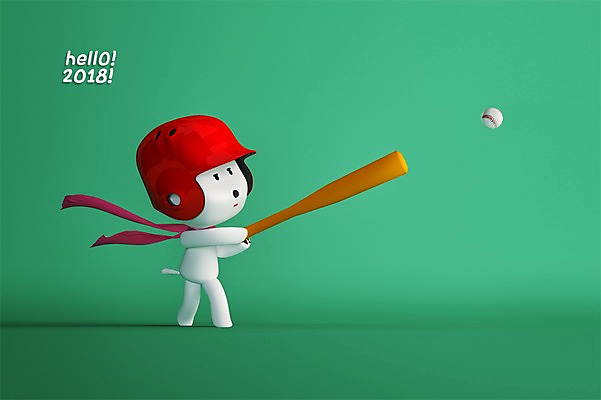 PSD 편집이미지 한마리 새해 3D캐릭터 사람없음 3D 야구 야구방망이 개 신년캐릭터 야구공 개캐릭터 2018년 야구헬멧 무술년 편집3D 캐릭터 1 동물캐릭터 공 포유류 구기 야구용품 헬멧 연도 디지털합성 파일형식