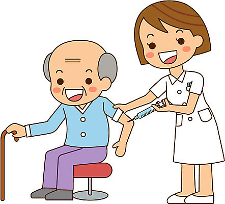 전신 여자 노년 일러스트 주사기 서기 앉기 성인 두명 간호사 질병 예방 예방접종 국내일러스트 AI파일 의학 의료기기 모션 사람 의료진 접종 파일형식 벡터