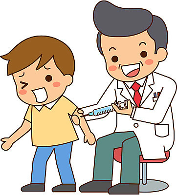 전신 남자 어린이 일러스트 주사기 서기 앉기 성인 두명 의사 질병 예방 예방접종 국내일러스트 AI파일 의학 의료기기 모션 사람 의료진 접종 파일형식 벡터