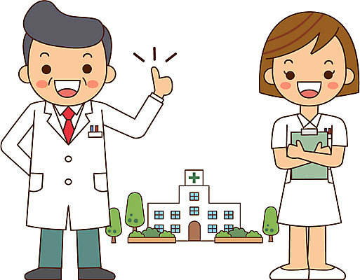전신 여자 남자 일러스트 병원 서기 웃음 성인 두명 간호사 의사 최고 질병 예방 예방접종 국내일러스트 AI파일 의학 모션 표정 사람 의료진 접종 파일형식 벡터