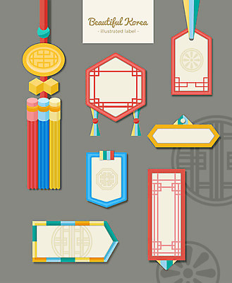한국전통 액자 패턴 일러스트 프레임 사람없음 세트 전통무늬 라벨 노리개 격자 프레임일러스트 전통프레임 국내일러스트 AI파일 전통 무늬 전통소품 한국 파일형식 벡터