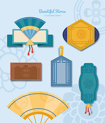 한국전통 액자 패턴 일러스트 프레임 사람없음 세트 전통무늬 라벨 부채 격자 프레임일러스트 전통프레임 국내일러스트 AI파일 전통 무늬 한국 파일형식 벡터