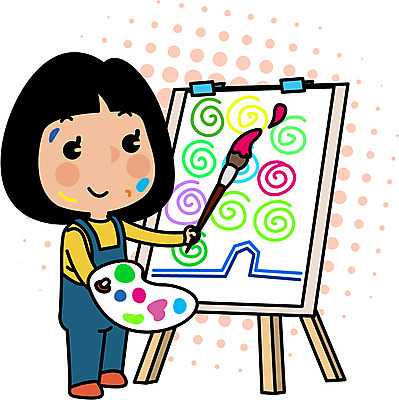 전신 여자 유럽 여행 일러스트 한명 서기 성인 팔레트 이젤 그림 화가 유럽여행 국내일러스트 AI파일 직업 1 나라 해외여행 모션 사람 미술도구 파일형식 벡터