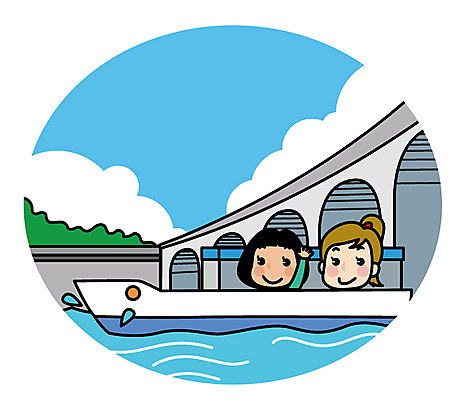 여자 유럽 여행 일러스트 상반신 성인 두명 친구 강 우정 유람선 유럽여행 가교 국내일러스트 AI파일 건축물 나라 해외여행 배_교통 관계 사람 파일형식 벡터