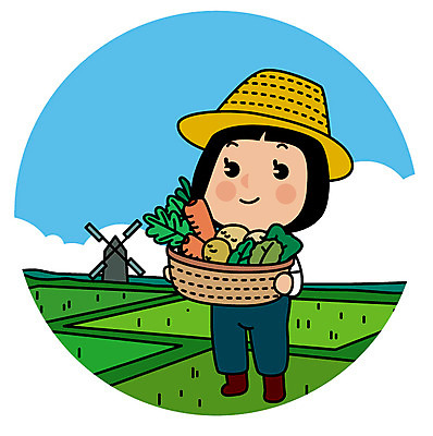 전신 여자 유럽 여행 일러스트 한명 서기 들기 성인 농작물 농장 유럽여행 국내일러스트 AI파일 1 나라 해외여행 농업 모션 사람 파일형식 벡터