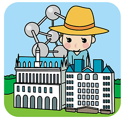 여자 유럽 여행 일러스트 한명 상반신 성인 건물 미니어처 벨기에 유럽여행 국내일러스트 AI파일 1 건축물 나라 해외여행 사람 모형 서유럽 파일형식 벡터