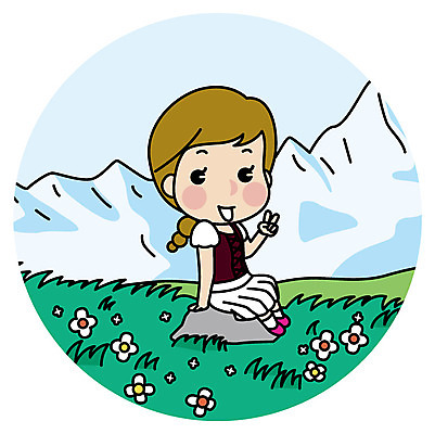 전신 여자 유럽 여행 일러스트 한명 앉기 초원 성인 바위 알프스 유럽여행 국내일러스트 AI파일 1 나라 해외여행 모션 사람 돌_바위 파일형식 벡터