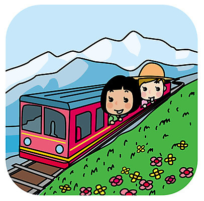 여자 유럽 여행 일러스트 산 상반신 성인 두명 친구 우정 스위스 유럽여행 산악열차 국내일러스트 AI파일 나라 해외여행 관계 사람 기차 파일형식 벡터