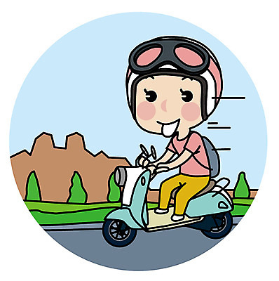 전신 여자 유럽 여행 일러스트 한명 성인 오토바이 유럽여행 국내일러스트 AI파일 1 나라 해외여행 사람 바이크 파일형식 벡터