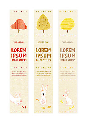 템플릿 배너템플릿 세로배너 단풍 사각프레임 세마리 사람없음 사각형 가을 현수막 토끼 반려 배너세트 AI파일 도형 배너 계절 잎 포유류 프레임 3 세로 반려동물 세트 파일형식 벡터