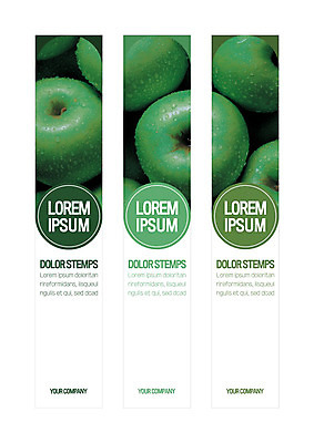 템플릿 배너템플릿 세로배너 사각프레임 사람없음 사각형 현수막 사과 배너세트 AI파일 도형 배너 과일 프레임 세로 세트 파일형식 벡터