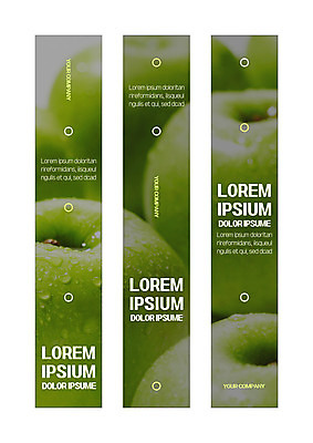 템플릿 배너템플릿 세로배너 사각프레임 사람없음 사각형 현수막 사과 배너세트 AI파일 도형 배너 과일 프레임 세로 세트 파일형식 벡터