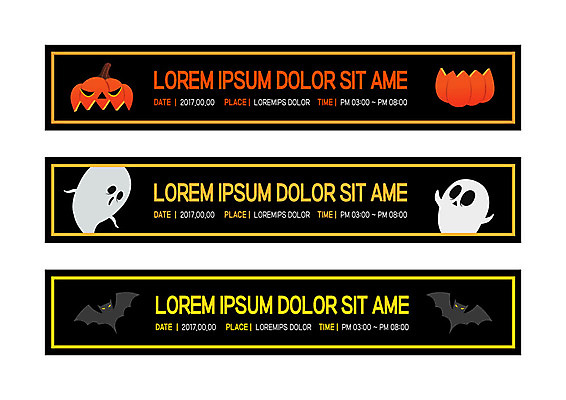 템플릿 배너템플릿 가로배너 사각프레임 사람없음 사각형 할로윈 현수막 유령 박쥐 잭오랜턴 배너세트 AI파일 도형 배너 포유류 프레임 가로 세트 파일형식 벡터