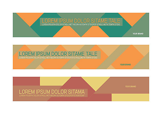 도형 템플릿 배너템플릿 가로배너 사각프레임 사람없음 사각형 현수막 배너세트 AI파일 배너 프레임 가로 세트 파일형식 벡터