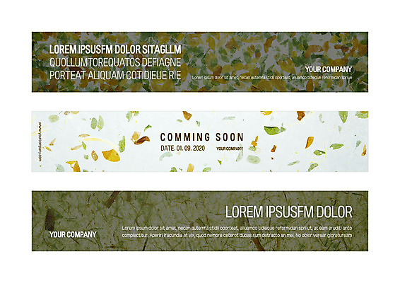 템플릿 배너템플릿 가로배너 나뭇잎 사각프레임 사람없음 사각형 현수막 배너세트 AI파일 도형 배너 잎 프레임 가로 세트 파일형식 벡터