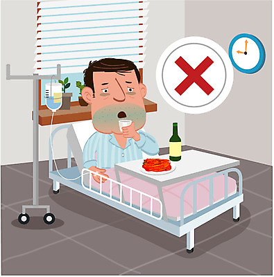 남자 캠페인 시계 일러스트 창문 병원 한명 성인 치료 환자 금지 질병 링거 음주 안주 소주 암 입원 국내일러스트 AI파일 1 의학 의료기기 주류 사람 파일형식 벡터