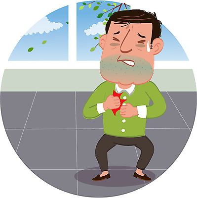 전신 남자 캠페인 일러스트 창문 한명 서기 성인 치료 고통 질병 암 가슴통증 국내일러스트 AI파일 1 감정 의학 모션 사람 파일형식 벡터