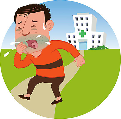 전신 남자 캠페인 일러스트 병원 한명 서기 성인 치료 질병 암 기침 폐암 국내일러스트 AI파일 1 의학 모션 사람 파일형식 벡터