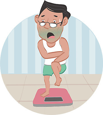 전신 남자 캠페인 일러스트 한명 서기 성인 치료 질병 몸무게 체중계 암 위암 국내일러스트 AI파일 1 의학 모션 사람 파일형식 벡터